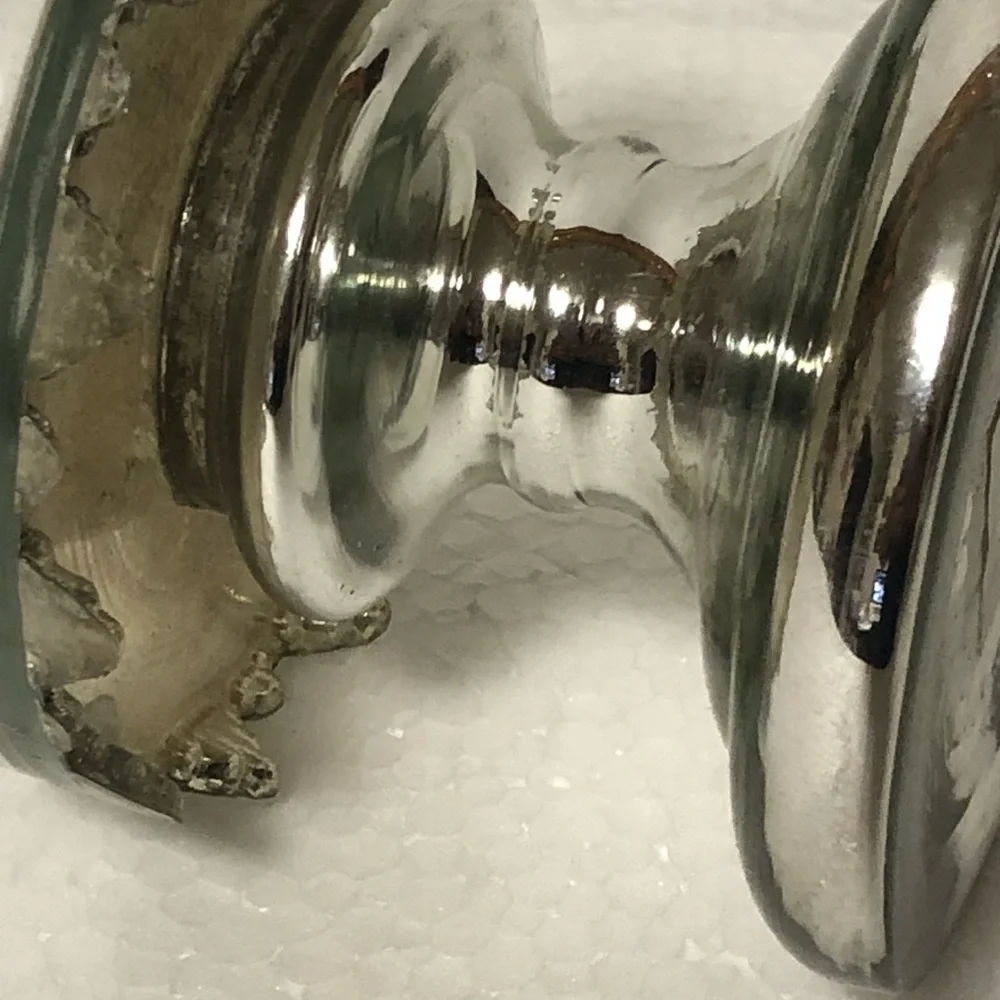 J/H PR Chrome Yankee Candle Pillar Candle Holder